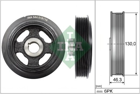 Шестерня коленчатого вала Toyota Rav4 1.8-2.0/2.0D 00-05 ((6Pк) INA 544 0181 10