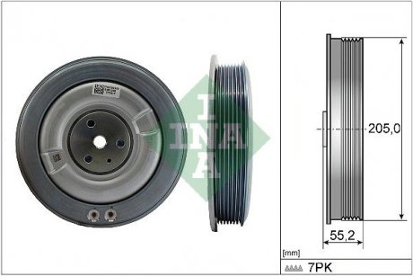 Шкив/демфер INA 544050610
