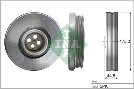 Шкив коленвала MB Sprinter (W907/W910) 2.2 CDI (OM651) 18- INA 544 0604 10