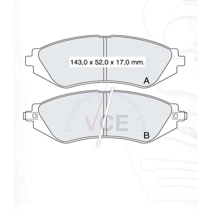 Колодка гальм. диск. DAEWOO LANOS 1.6 16V, NUBIRA, передн. (Intelli) INTELLI-DAFMI D133E (фото 1)