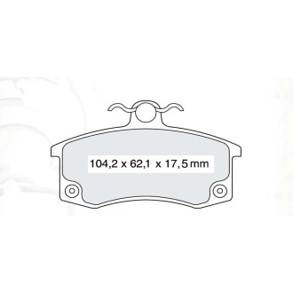 Гальмівні колодки дискові INTELLI-DAFMI D140EI