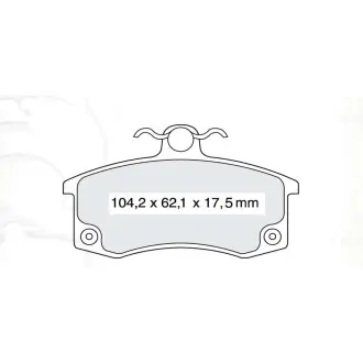 Тормозные колодки дисковые. INTELLI-DAFMI D140EI