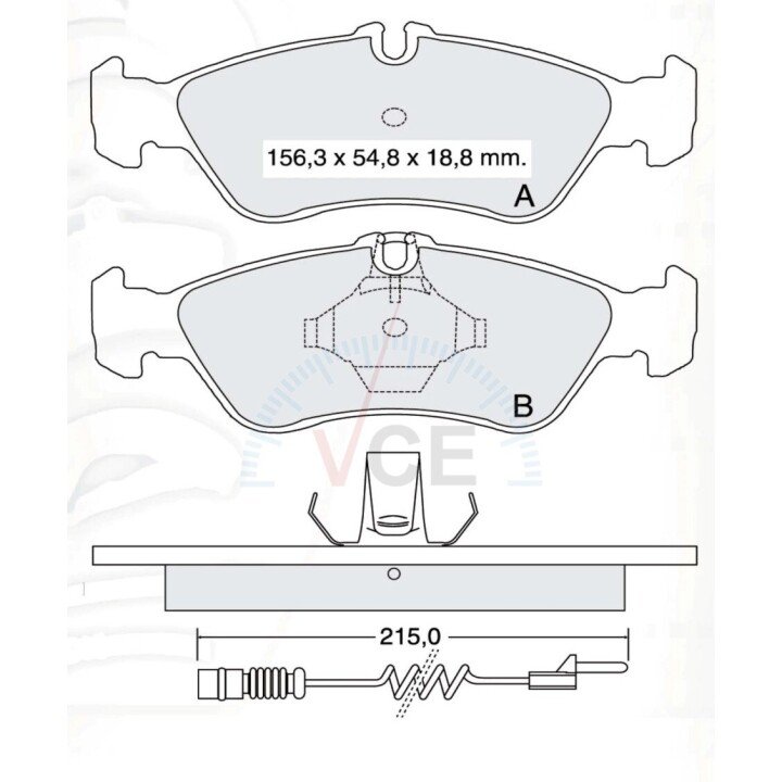 Тормозные колодки дисковые. INTELLI-DAFMI D148E (фото 1)