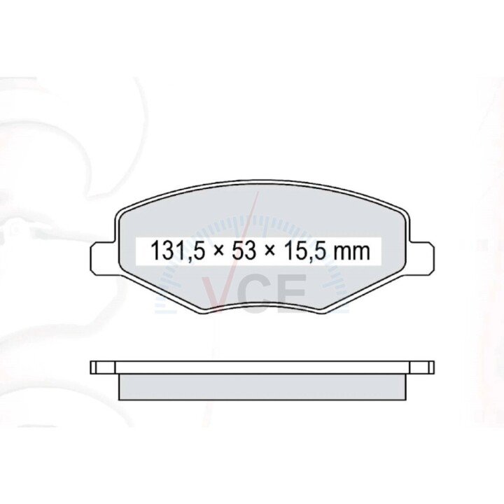 Колодка тормозов. диск. chery amulet передн. (intelli) INTELLI-DAFMI D216E (фото 1)