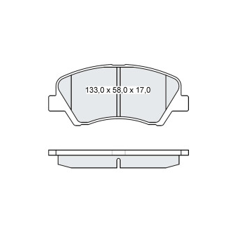 Гальмівні колодки дискові INTELLI-DAFMI D273E (фото 1)