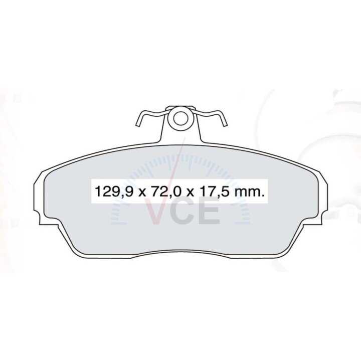 Колодка тормозная 3302 перед. (к-т 4 шт) intelli dafmi INTELLI-DAFMI D443E (фото 1)