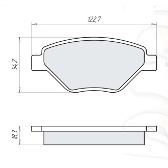 Колодки передние INTELLI-DAFMI D516E