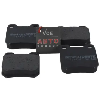Тормозные колодки дисковые. INTELLI-DAFMI D687E