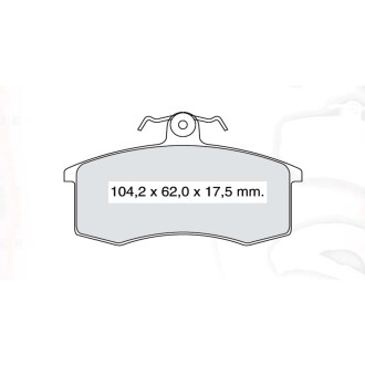 Колодка тормозная 2108 перед. (к-т 4 шт) intelli dafmi INTELLI-DAFMI D743E