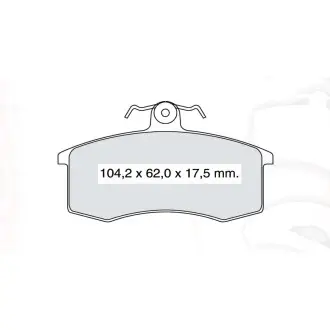 Колодка тормозная 2108 перед. (к-т 4 шт) intelli dafmi INTELLI-DAFMI D743E