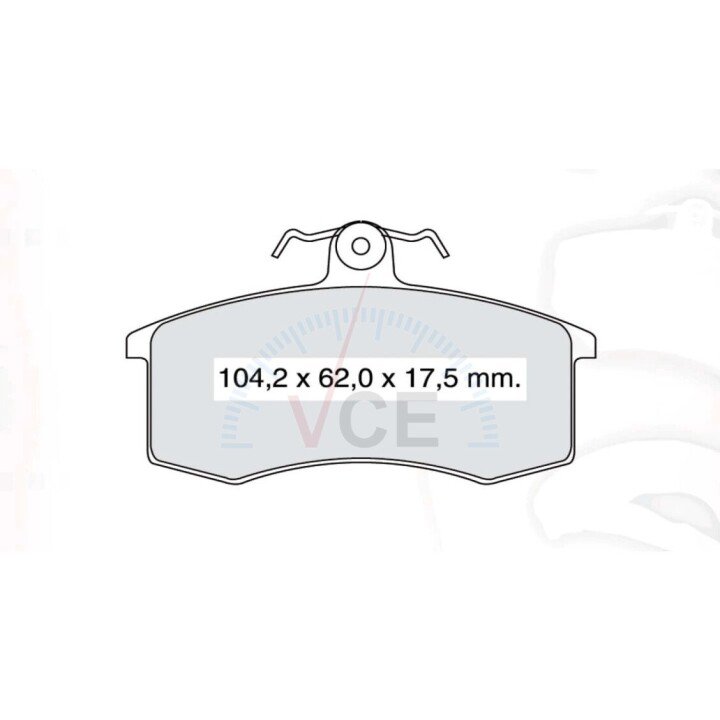 Колодка тормозная 2108 перед. (к-т 4 шт) intelli dafmi INTELLI-DAFMI D743E (фото 1)