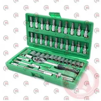 Набор инструментов, 46 ед., 1/4" Intertool ET-6046SP