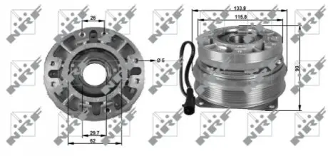 Віскозна муфта IVECO 5801480322