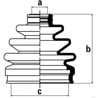 Пильовик шрусу JAKOPARTS J2860304