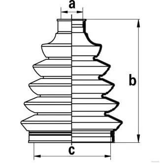 Пильовик ШРКШ зовн. nissan primera -08 (як parts) JAKOPARTS J2861027