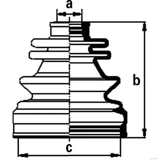 Пильник ШРКШ гумовий + змазка JAKOPARTS J2869000