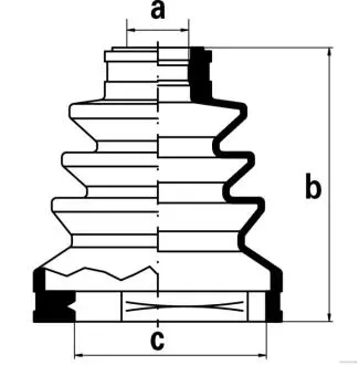 Комплект пыльника, приводной вал JAKOPARTS J2881000