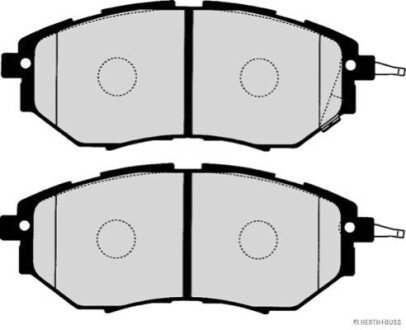 Колодки тормозные дисковые передние Subaru OUTBACK 09-; FORESTER 10-; TRIBECA JAKOPARTS J3607020