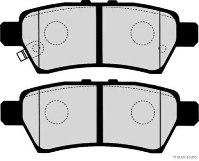 Колодки гальмівні дискові задні NISSAN NAVARA JAKOPARTS J3611050