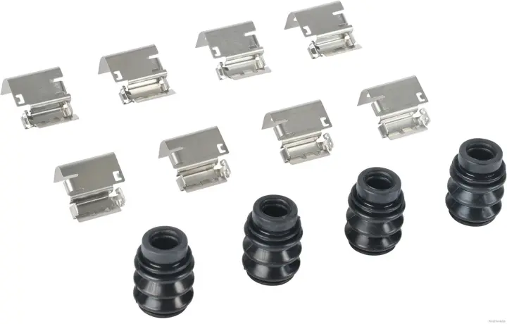 Колодки тормозов. компл. монтажный Tesla Model 3 17-, Model Y 19- (выр-во) JAKOPARTS J3660805 (фото 1)