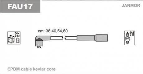 Провода высоковольтные JANMOR FAU17 (фото 1)