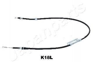 Kia трос ручного тормоза задн. левый clarus (диск. тормоз) JAPANPARTS BC-K18L (фото 1)