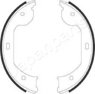 Bmw кол-во тормозов. колодок стояночного тормоза 5 e60, 7 e65/e66, x5 e53, x3 e83 JAPANPARTS GF-0104AF