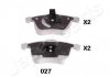 Cadillac тормозные колодки дисковые bls, opel vectra c 3,0 v6 03- JAPANPARTS PA-027AF (фото 1)