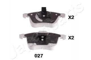 Cadillac гальмівні колодки дискові bls, opel vectra c 3,0 v6 03- JAPANPARTS PA-027AF (фото 1)