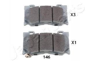 Nissan тормозные колодки передн. infiniti fх35, g37, fx50 JAPANPARTS PA-146AF