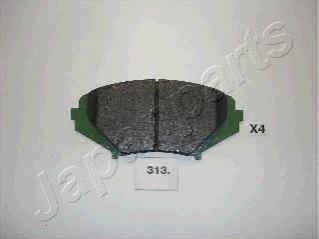 Mazda гальмівні колодки пер.rx8, nissan JAPANPARTS PA-313AF (фото 1)