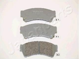 Mazda гальмівні колодки передн.mazda 6 07- JAPANPARTS PA-346AF (фото 1)