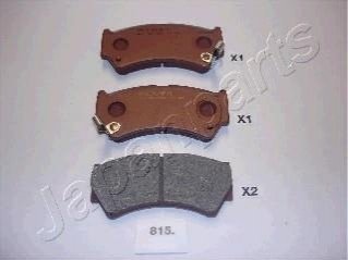 Nissan гальмівні колодки передн. almera,suzuki baleno 95- JAPANPARTS PA-815AF (фото 1)