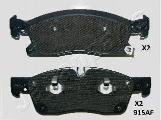 Гальм. колод. передн. jeep grand cherokee 10- JAPANPARTS PA-915AF