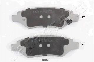 Chevrolet колодки гальмо. пров. camaro, cadillac srx, cts JAPANPARTS PP-007AF