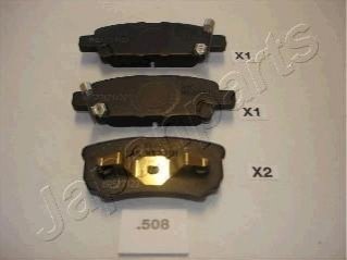 Mitsubishi гальмівні колодки задні lancer,outlander 03- JAPANPARTS PP-508AF