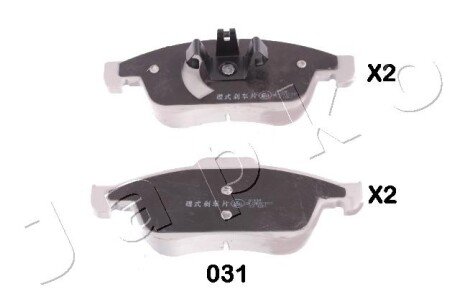 Комплект тормозных колодок, дисковый тормоз JAPKO 50031