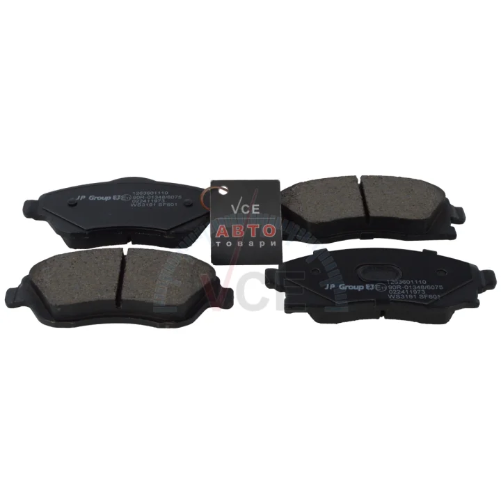 Фото 1 - Комплект тормозных колодок, дисковый тормоз JP GROUP 1263601110 Комплект тормозных колодок, дисковый тормоз JP GROUP 1263601110 (фото 1)
