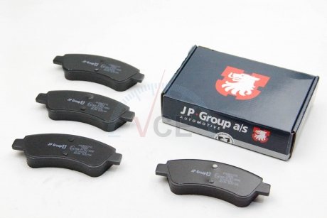 Комплект тормозных колодок, дисковый тормоз JP GROUP 4163601210 (фото 1)