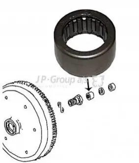 Центрирующий опорный подшипник, система сцепления. JP GROUP 8110451302