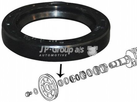 Уплотняющее кольцо, коленчатый вал JP GROUP 8119500500