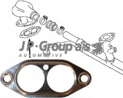 Прокладка, впускной коллектор JP GROUP 8119600206