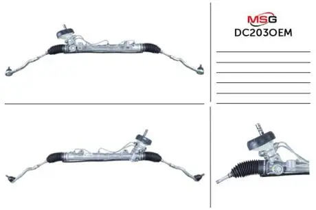 Рулевая рейка с ГУР новая Renault Dokker 12-21, Renault Logan 13-, Dacia Logan 12-22 JTEKT (KOYO) DC203OEM