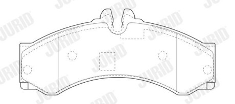 Колодки торм.пер./задн sprinter(4,6t) JURID 2915309560