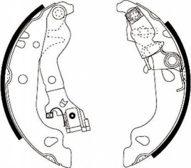 Fiat тормозные щеки punt 1.2 99- 180x30 JURID 362405J (фото 1)