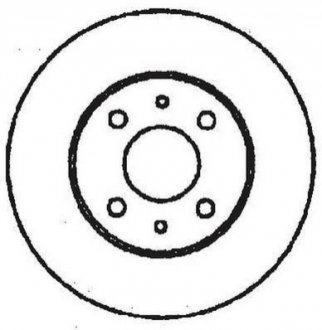 Fiat диск гальмівний задній bravo ii, croma, multipla, alfa romeo 164, lancia JURID 561329JC (фото 1)
