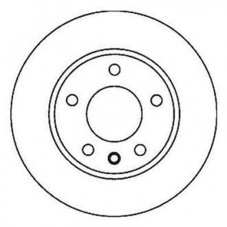 Тормозной диск передний вентилируемый (288x25)bora,golf iv 1.8gti 20v,2.3 v5 97- JURID 562041JC