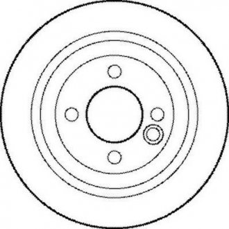 Тормозной диск задний (259x10) mini 01-15 JURID 562194JC (фото 1)
