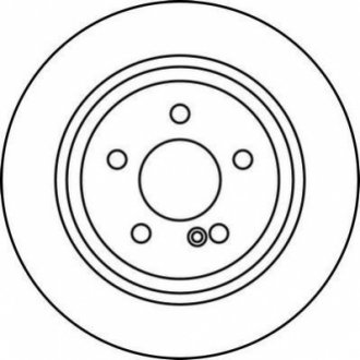 Тормозной диск задний (300x10) (5 отверстий) mb e-class 02-17 JURID 562213JC (фото 1)