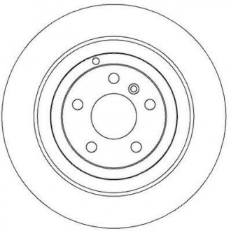 Тормозной диск задний (330x14 мм) mb (w164) 05-14 (17") JURID 562324J